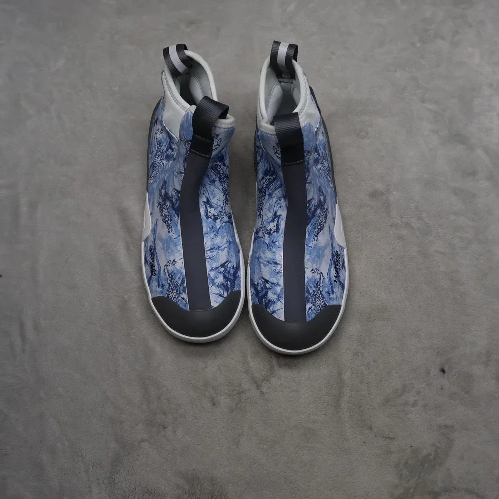 Under‎ Armour Mens 9 Deck Boots Blue Camo Shoreman Waterproof Fishing Ankle NEW